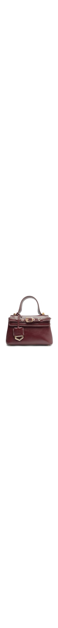 Bolsa Feminina Tote Couro Pequena Bag Charm Victória - Vinho