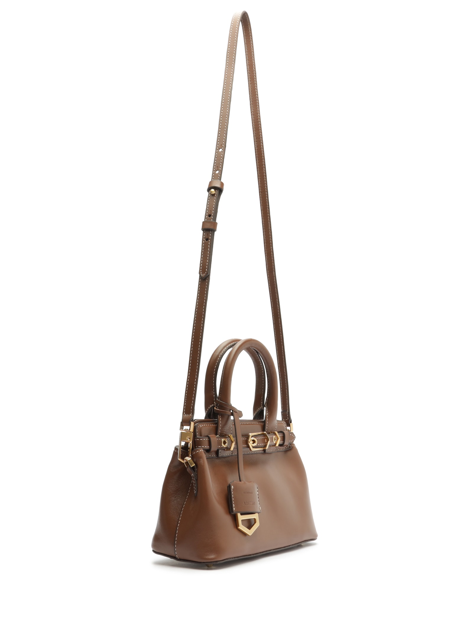 Bolsa Feminina Tote Couro Pequena Marrom Arezzo