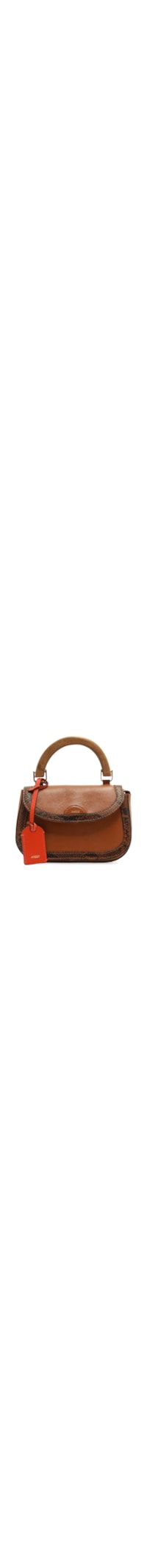 Bolsa Feminina Tote Couro Pequena Snake - Marrom