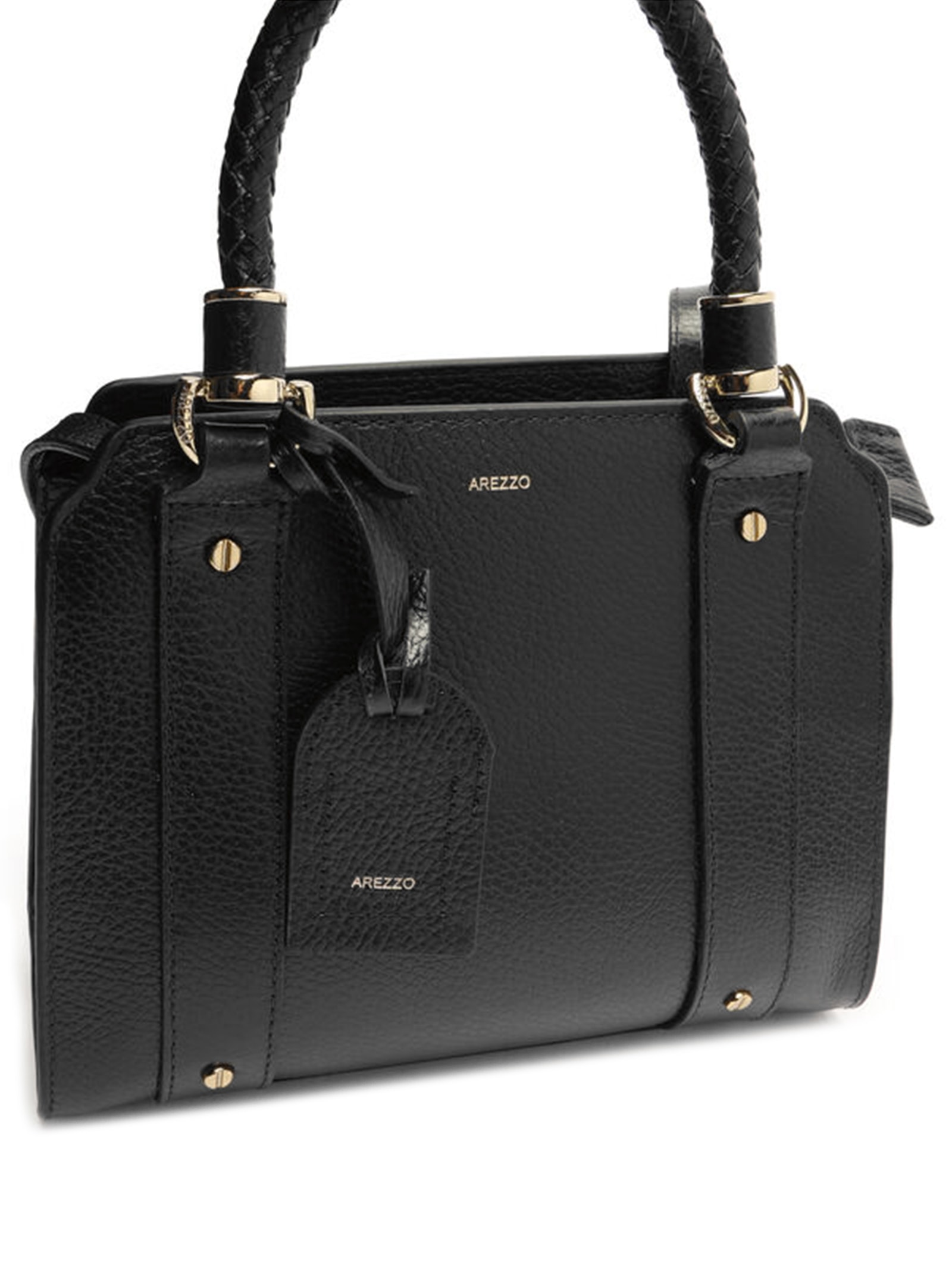 Bolsa Feminina Tote Couro Piazza Média Preto Arezzo