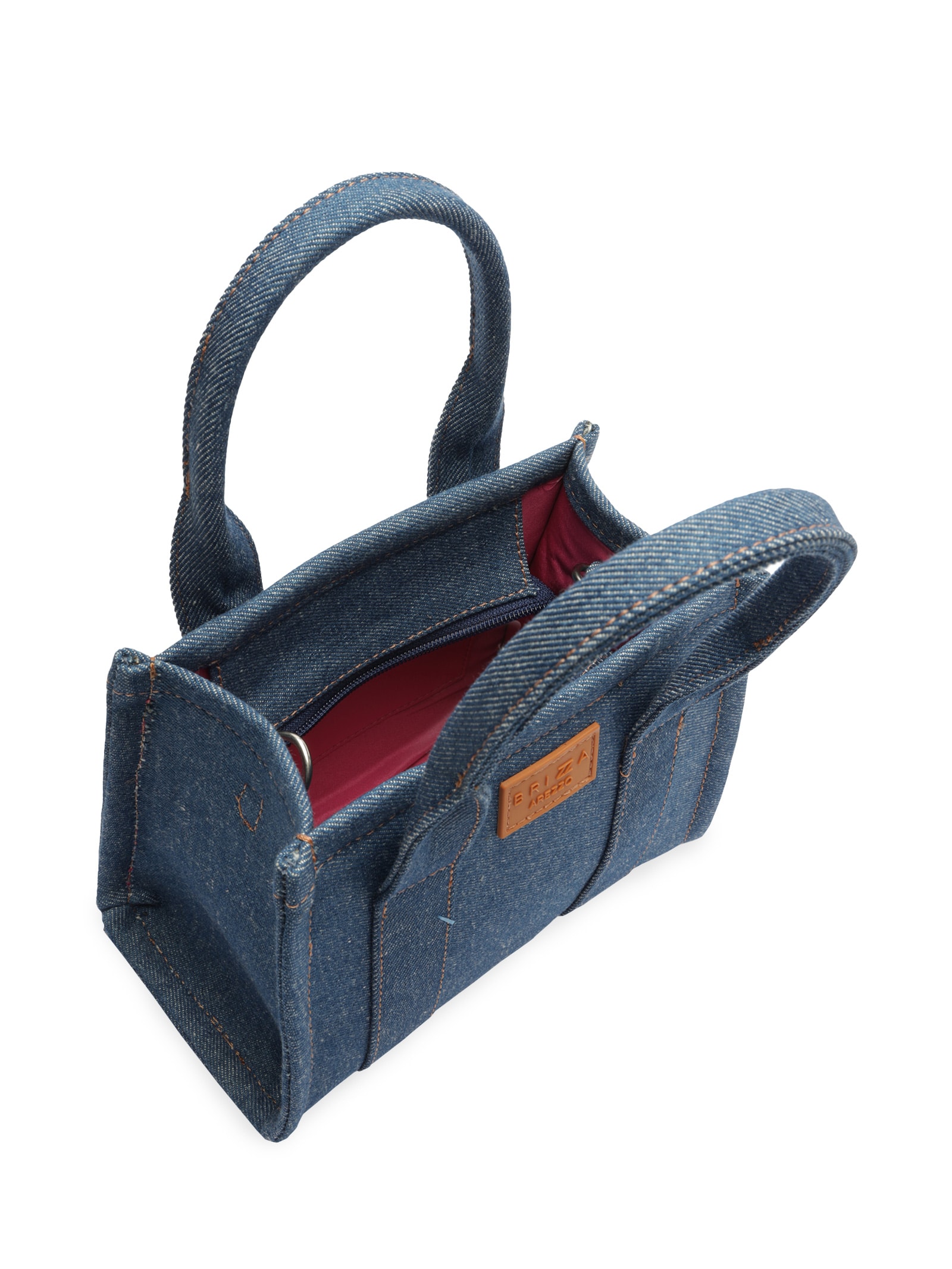 Bolsa Feminina Tote Denim Lulu Pequena - Brizza Arezzo - Azul