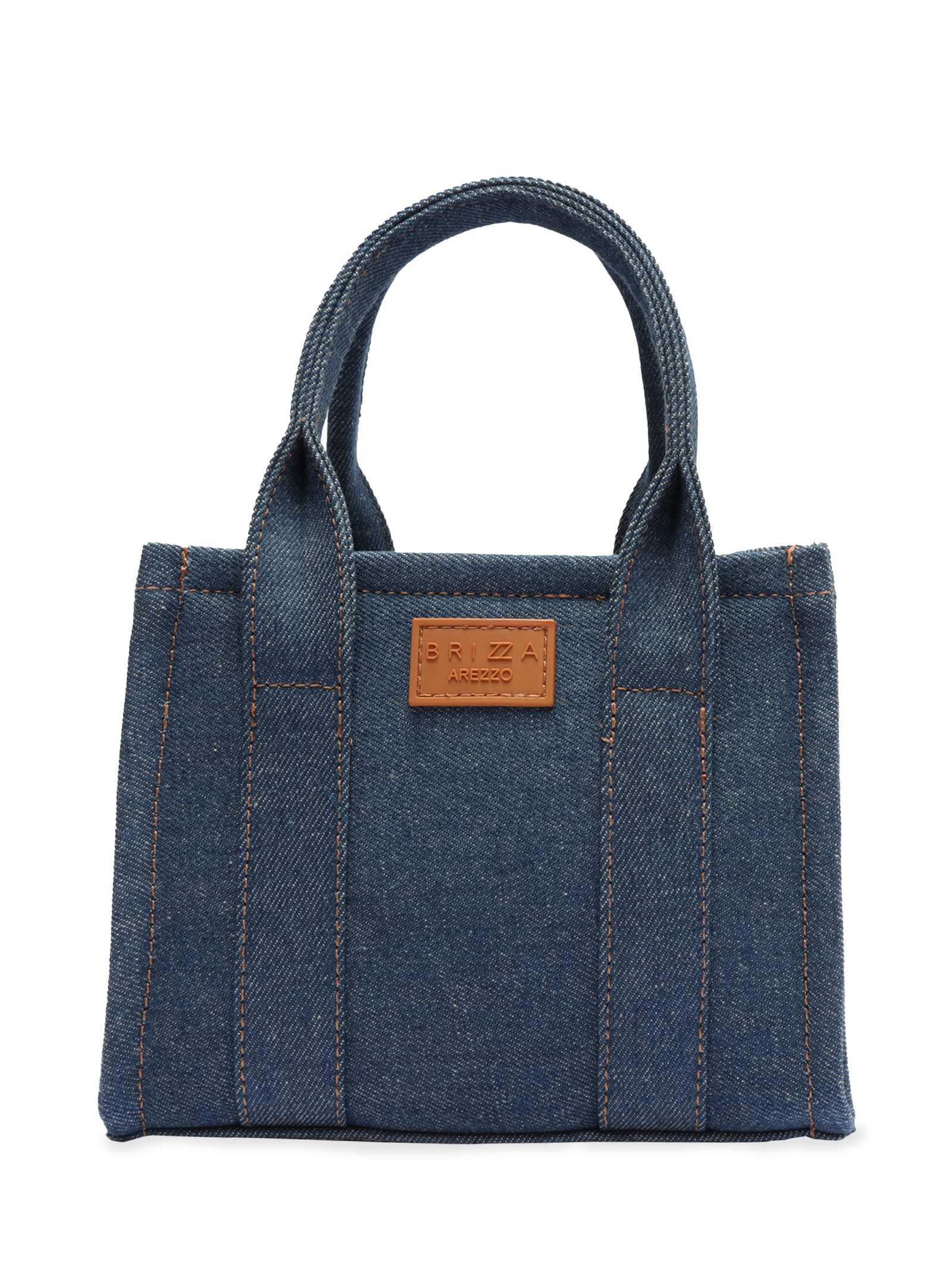 Bolsa Feminina Tote Denim Lulu Pequena - Brizza Arezzo - Azul