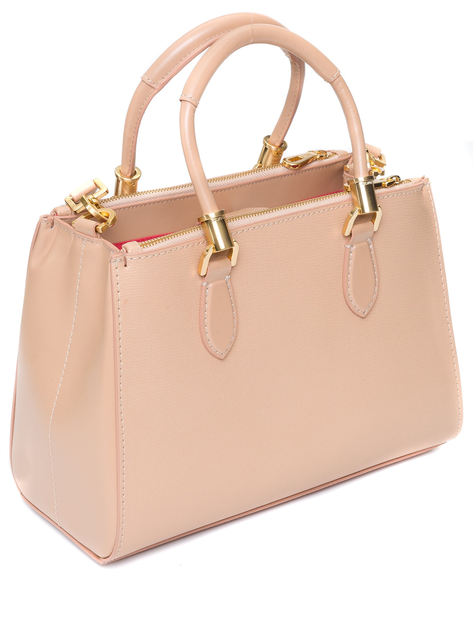 Bolsa Feminina Tote Grande New Lorena Couro Amendoa Bege Schutz