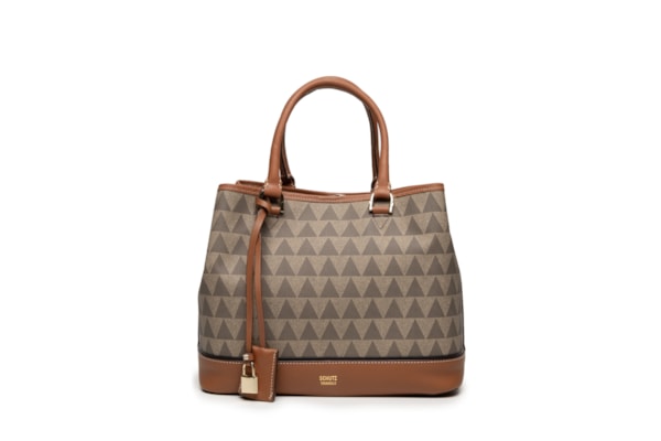 Bolsa Feminina Tote Grande Triangle - Cinza