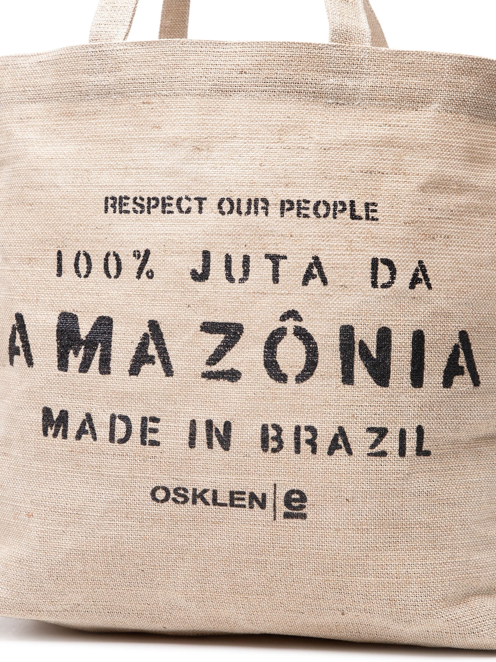 Bolsa Feminina Tote Juta Eco Made In Brazil Bege Osklen