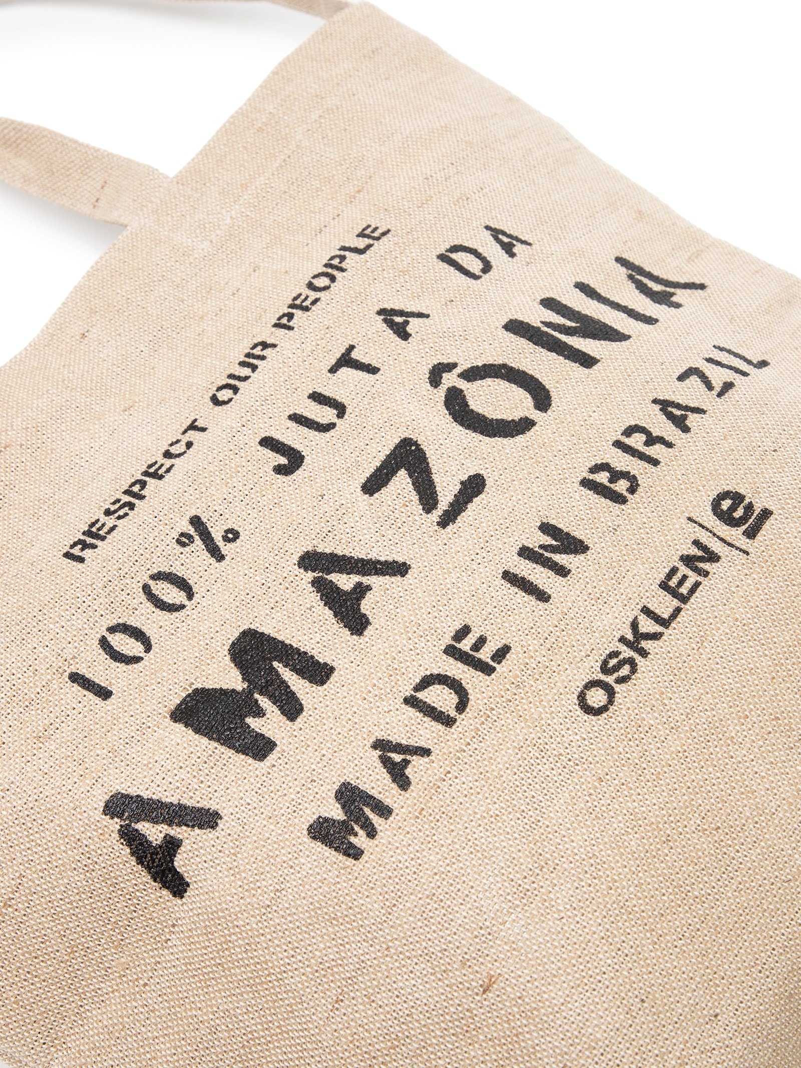 Bolsa Feminina Tote Juta Eco Made In Brazil Bege Osklen