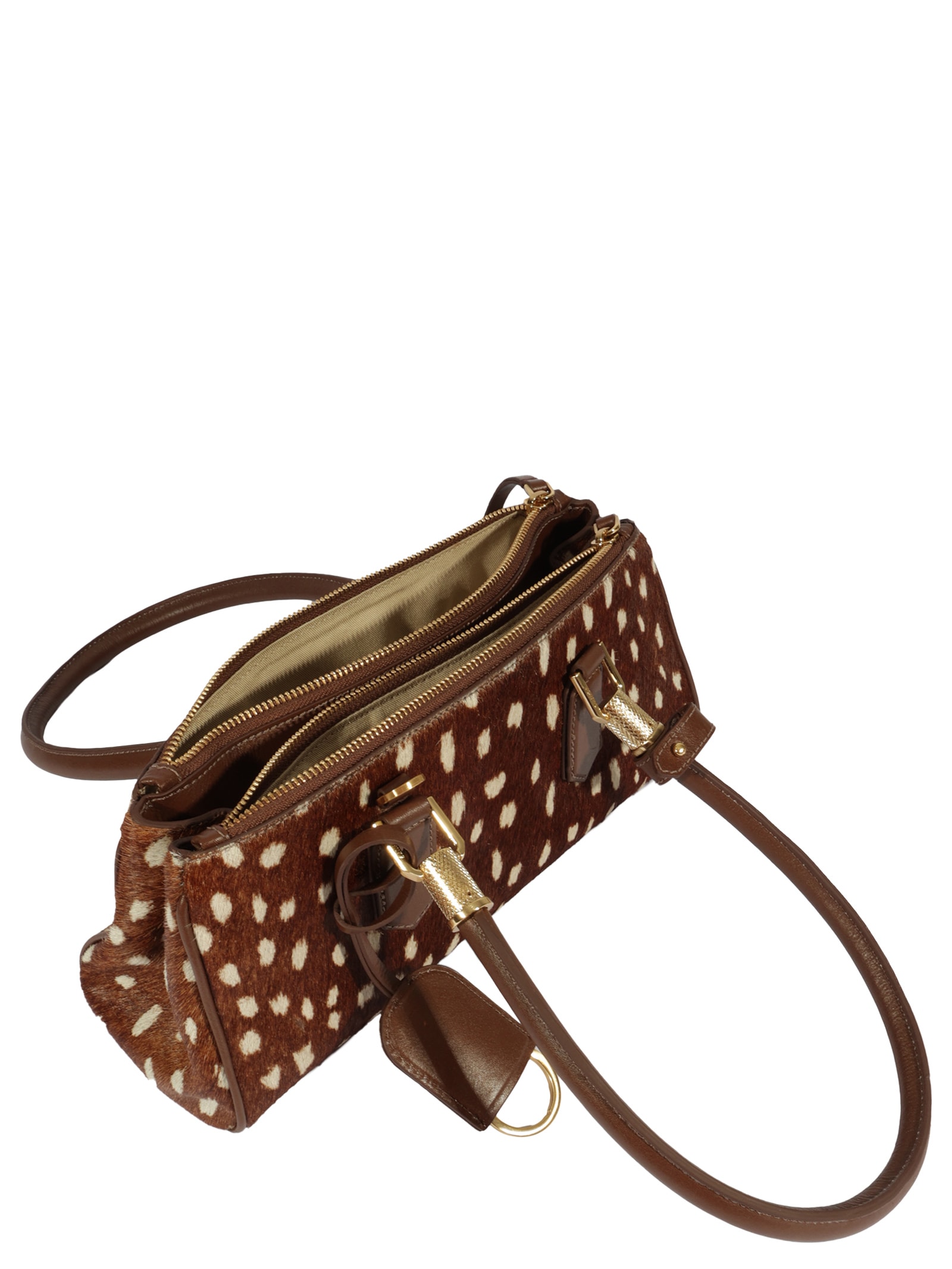 Bolsa Feminina Tote Lauren Couro Animal Print Schutz