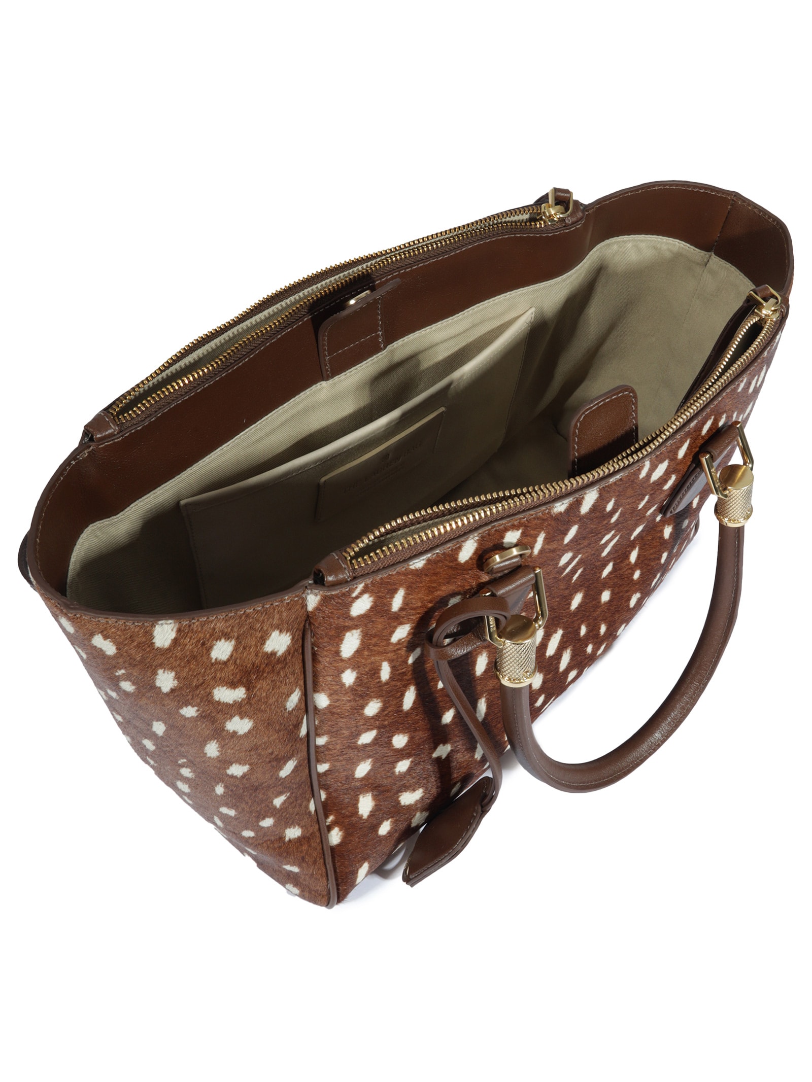 Bolsa Feminina Tote Lauren Couro Animal Print Schutz