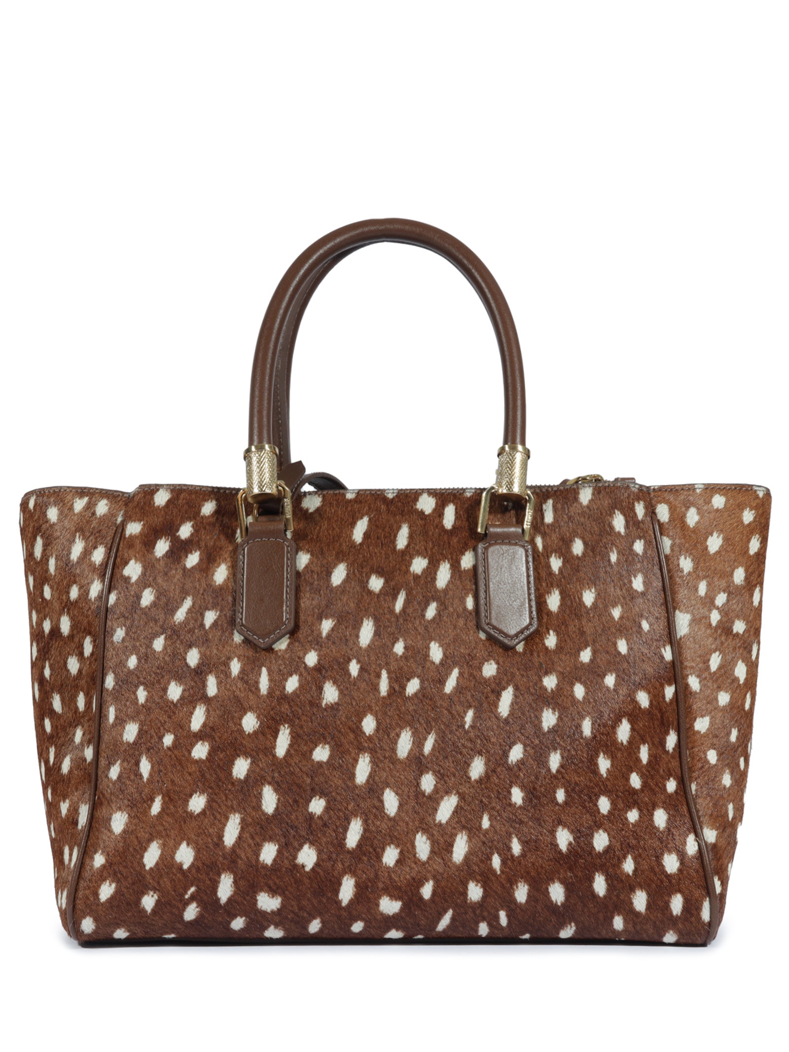Bolsa Feminina Tote Lauren Couro Animal Print Schutz