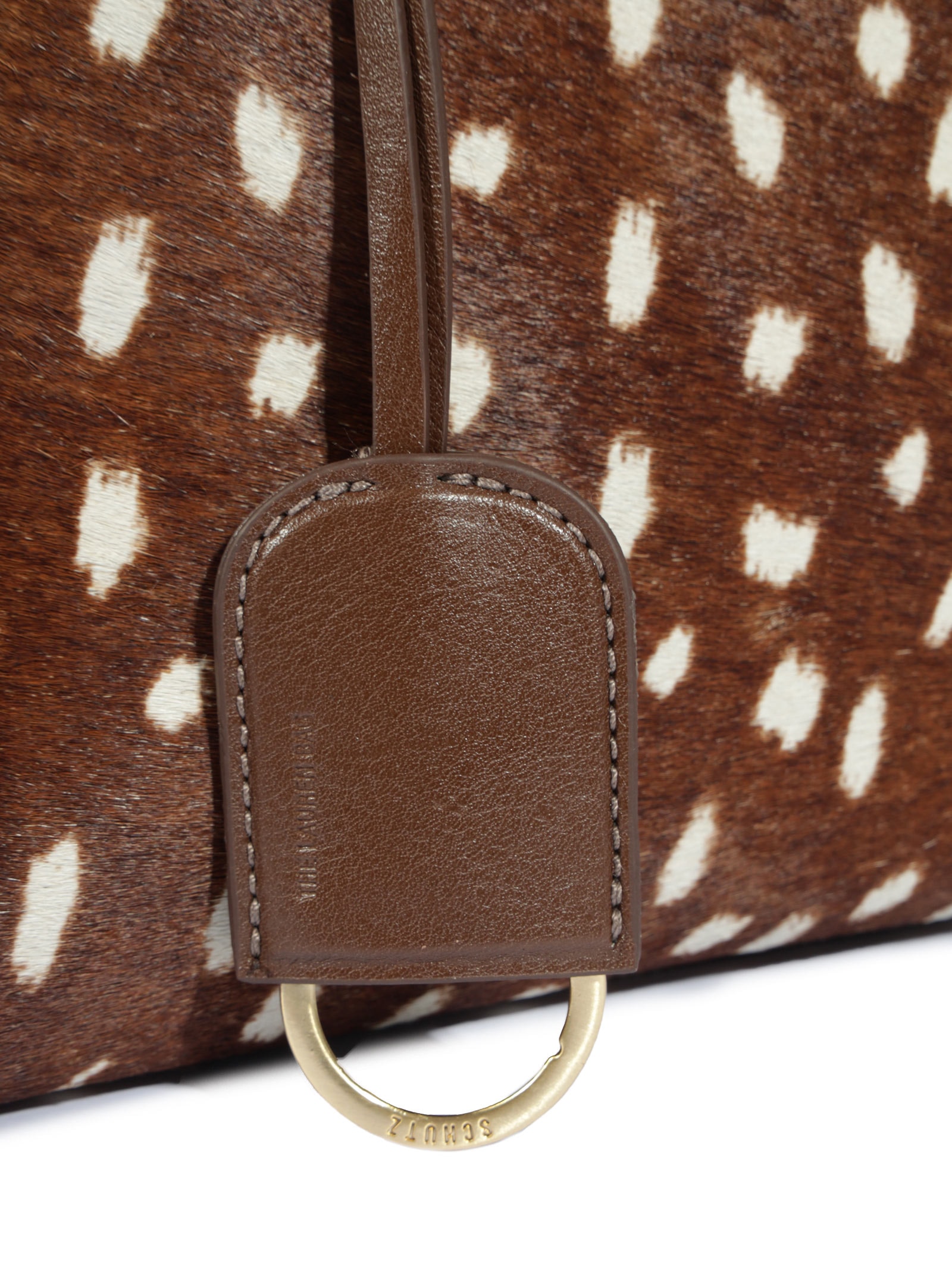 Bolsa Feminina Tote Lauren Couro Animal Print Schutz