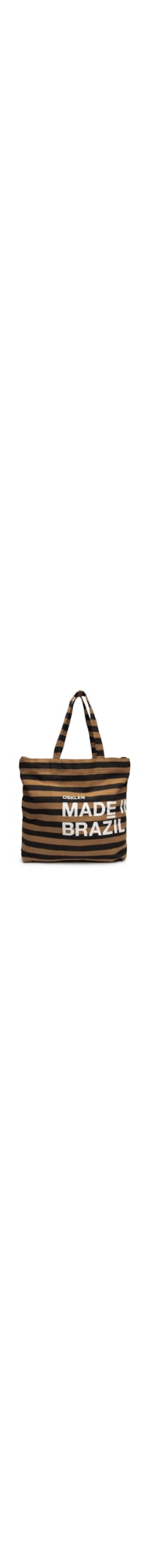 Bolsa Feminina Tote Made In Brazil Stripes - Marrom