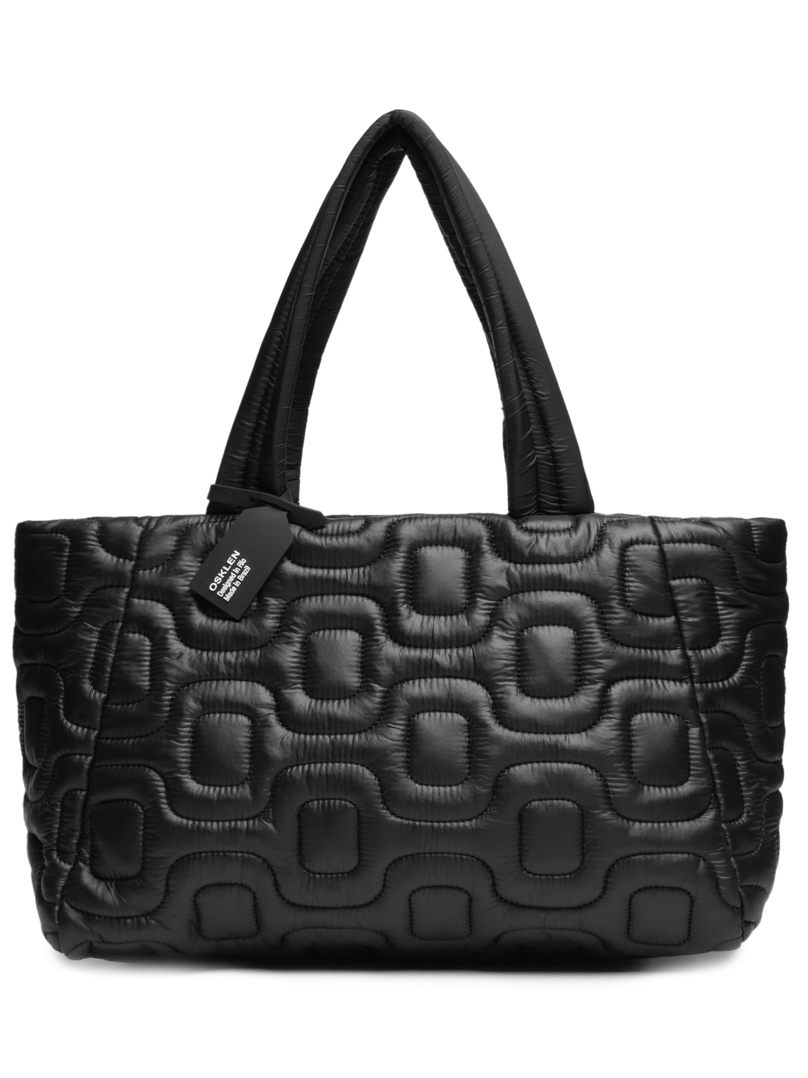 Bolsa Feminina Tote Matelassê Calçadão Preto Osklen