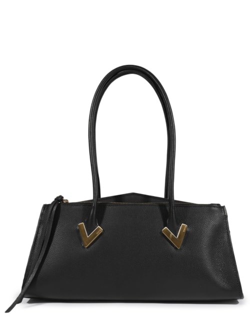 Bolsa Feminina Tote Média Adele Couro – Preto