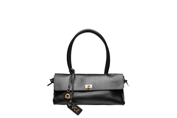 Bolsa Feminina Tote Média Couro - Preto