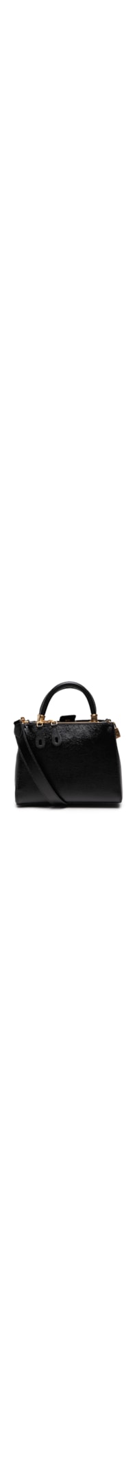 Bolsa Feminina Tote Média Couro Texturizado - Preto