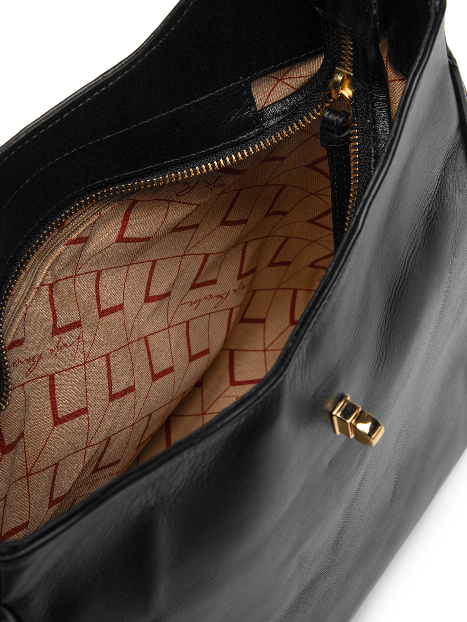 Bolsa Feminina Tote Média Em Couro – Preto Luiza Barcelos