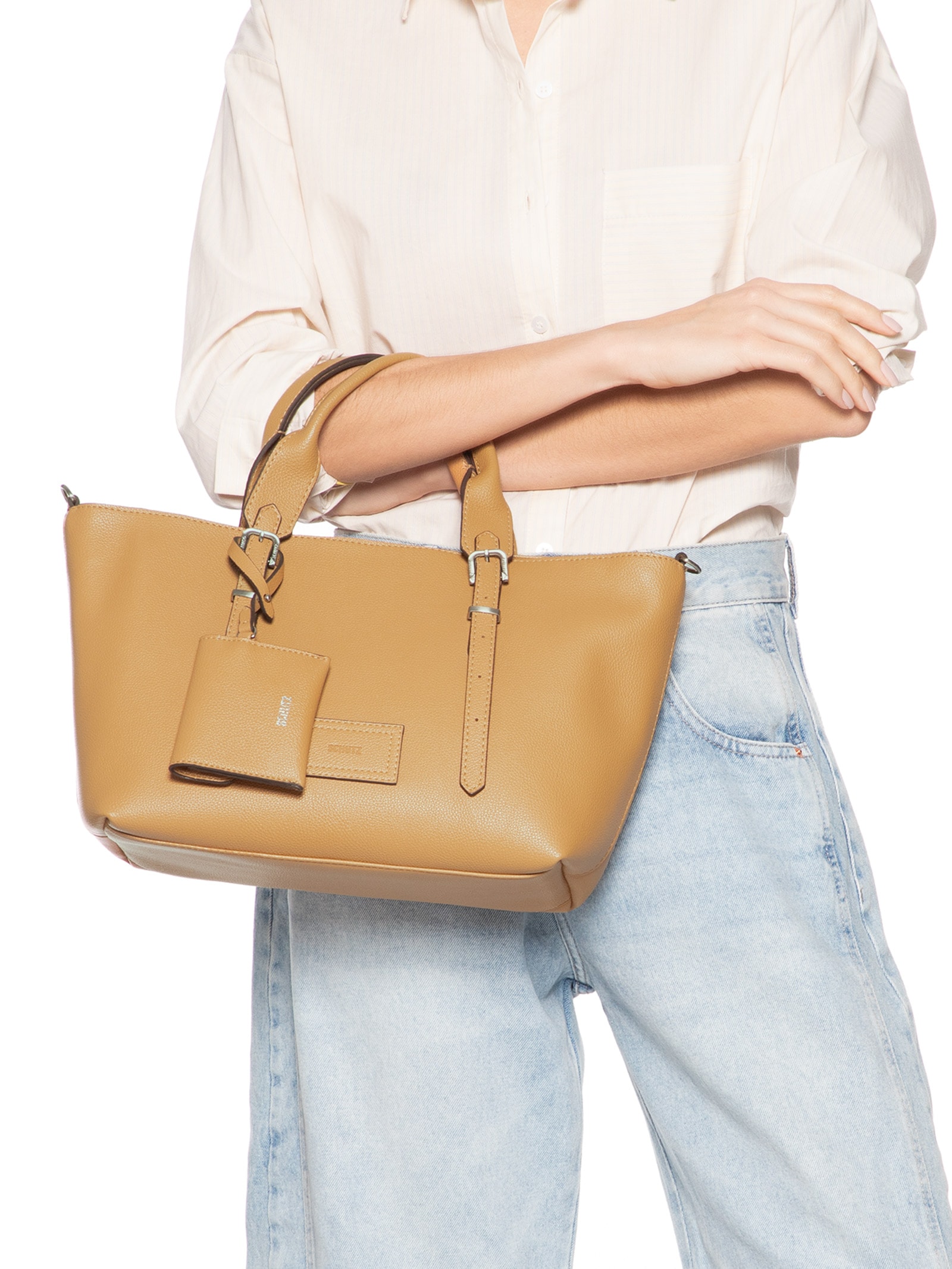 Bolsa Feminina Tote Média Gilie Marrom Schutz