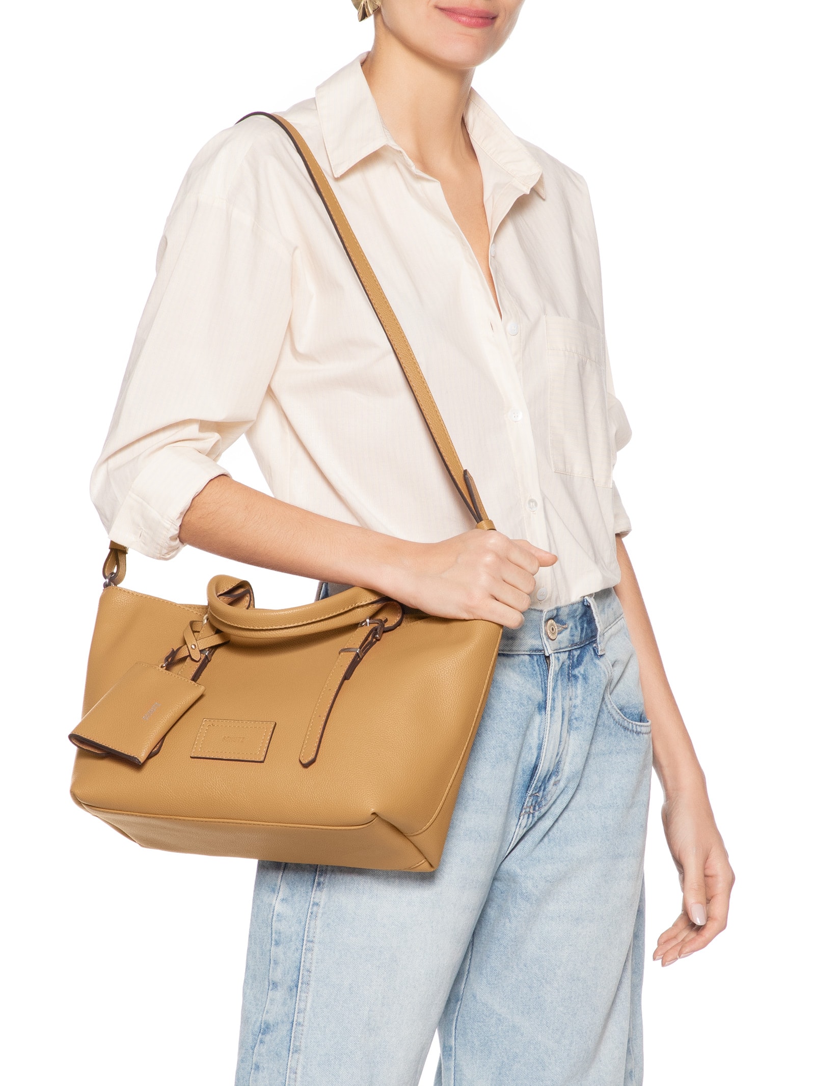 Bolsa Feminina Tote Média Gilie Marrom Schutz