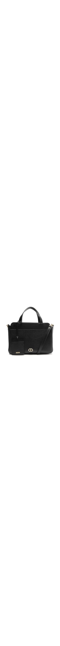 Bolsa Feminina Tote Média New Milena Porta Cartão - Preto
