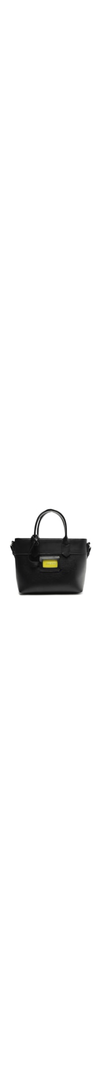 Bolsa Feminina Tote Média Tag Verde - Preto