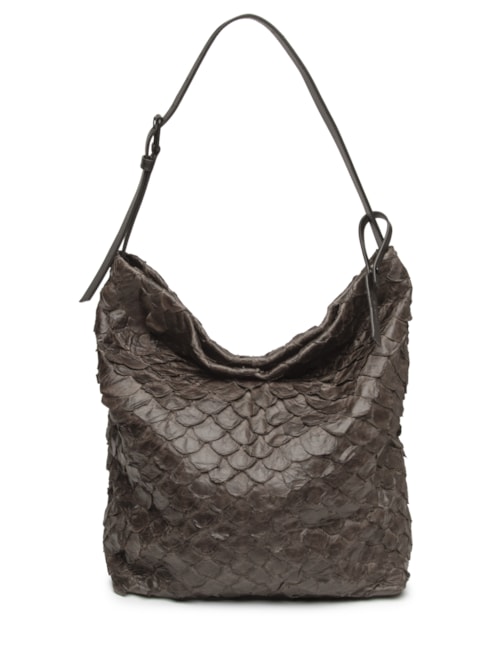 Bolsa Feminina Tote Pirarucu Soft - Marrom