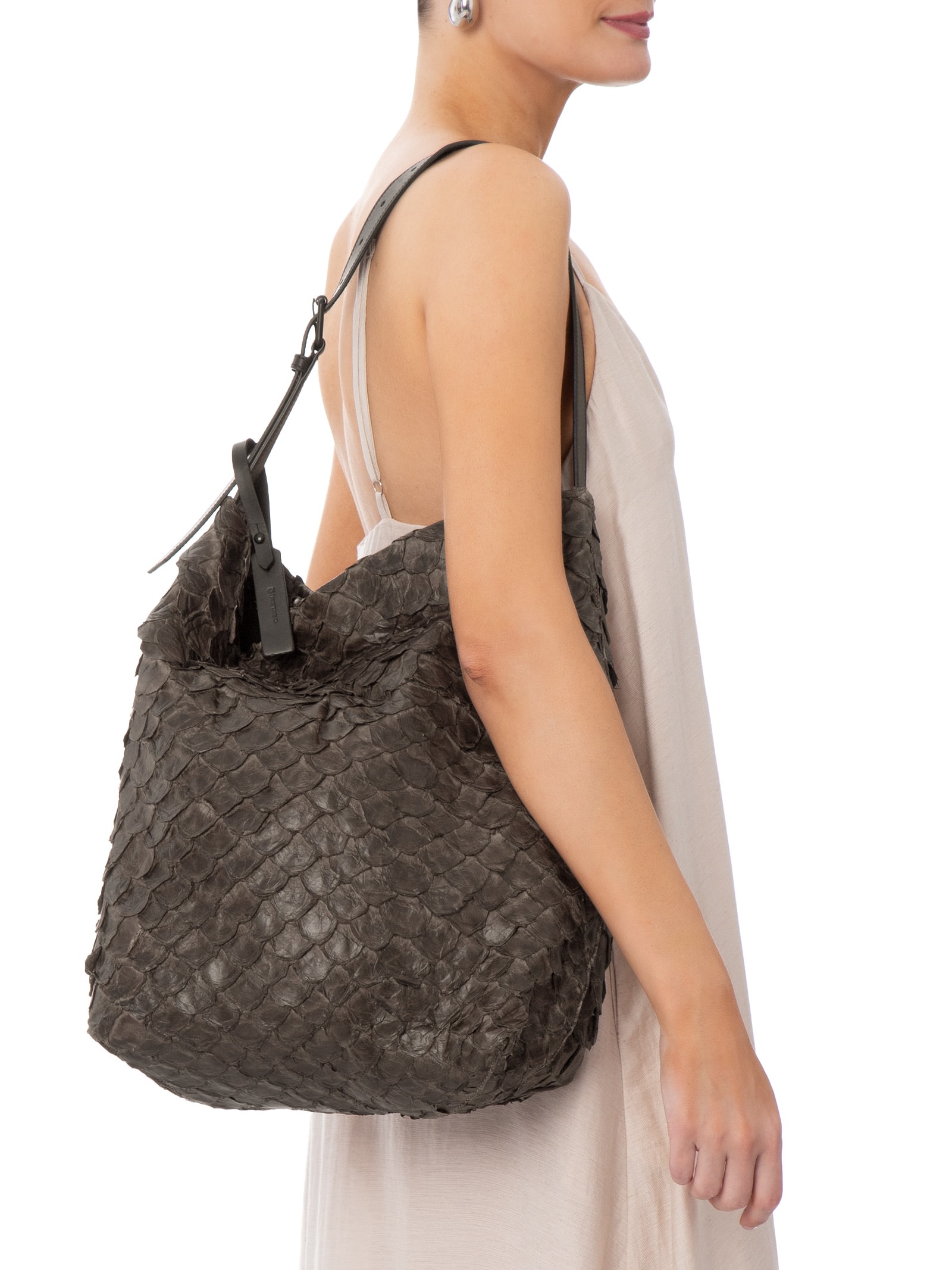 Bolsa Feminina Tote Pirarucu Soft Marrom Osklen