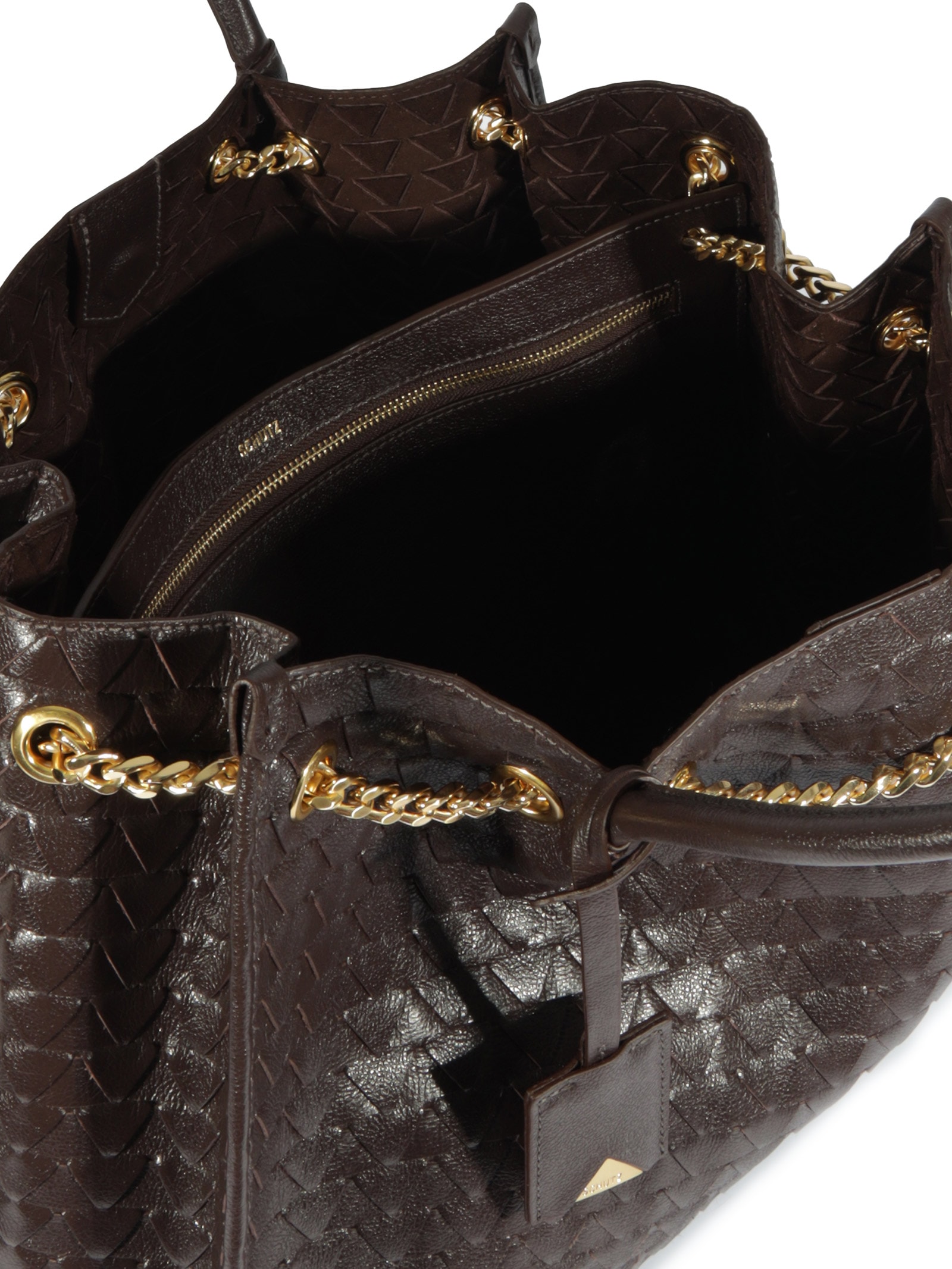 Bolsa Feminina Tote Rebecca Couro Marrom Schutz