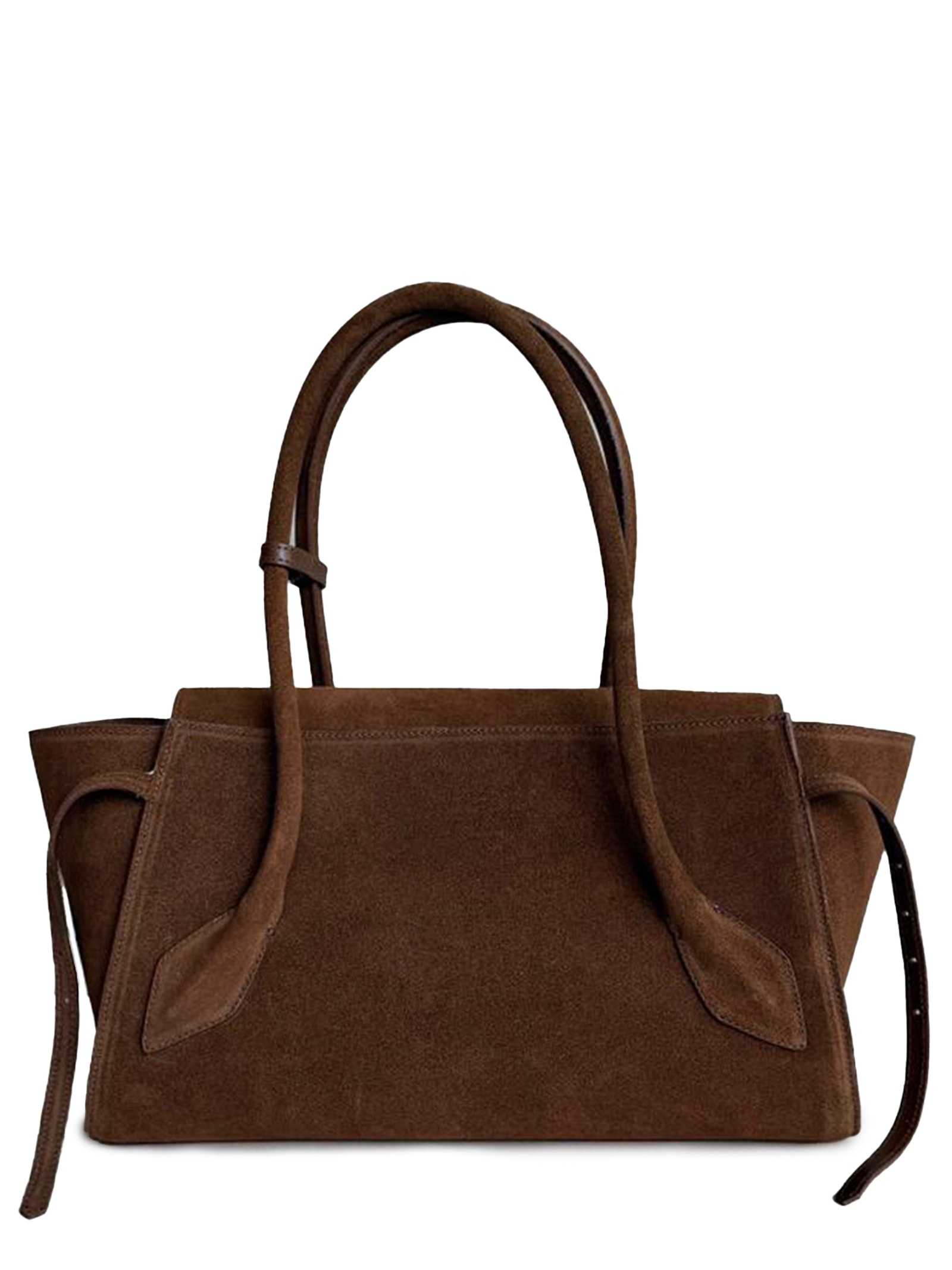 Bolsa Feminina Tote Sofia Camurça Marrom Schutz + Nati Vozza