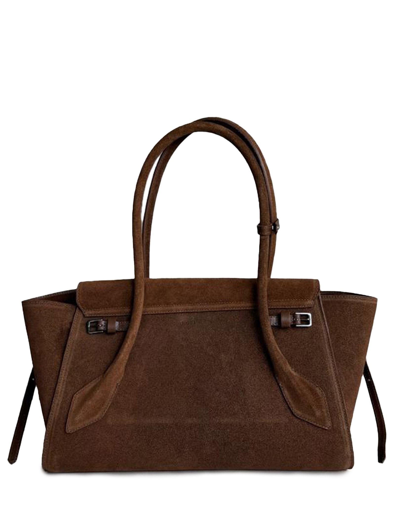 Bolsa Feminina Tote Sofia Camurça Marrom Schutz + Nati Vozza