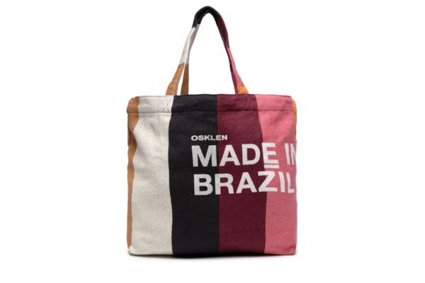 Bolsa Feminina Tote Stripes Color - Marrom