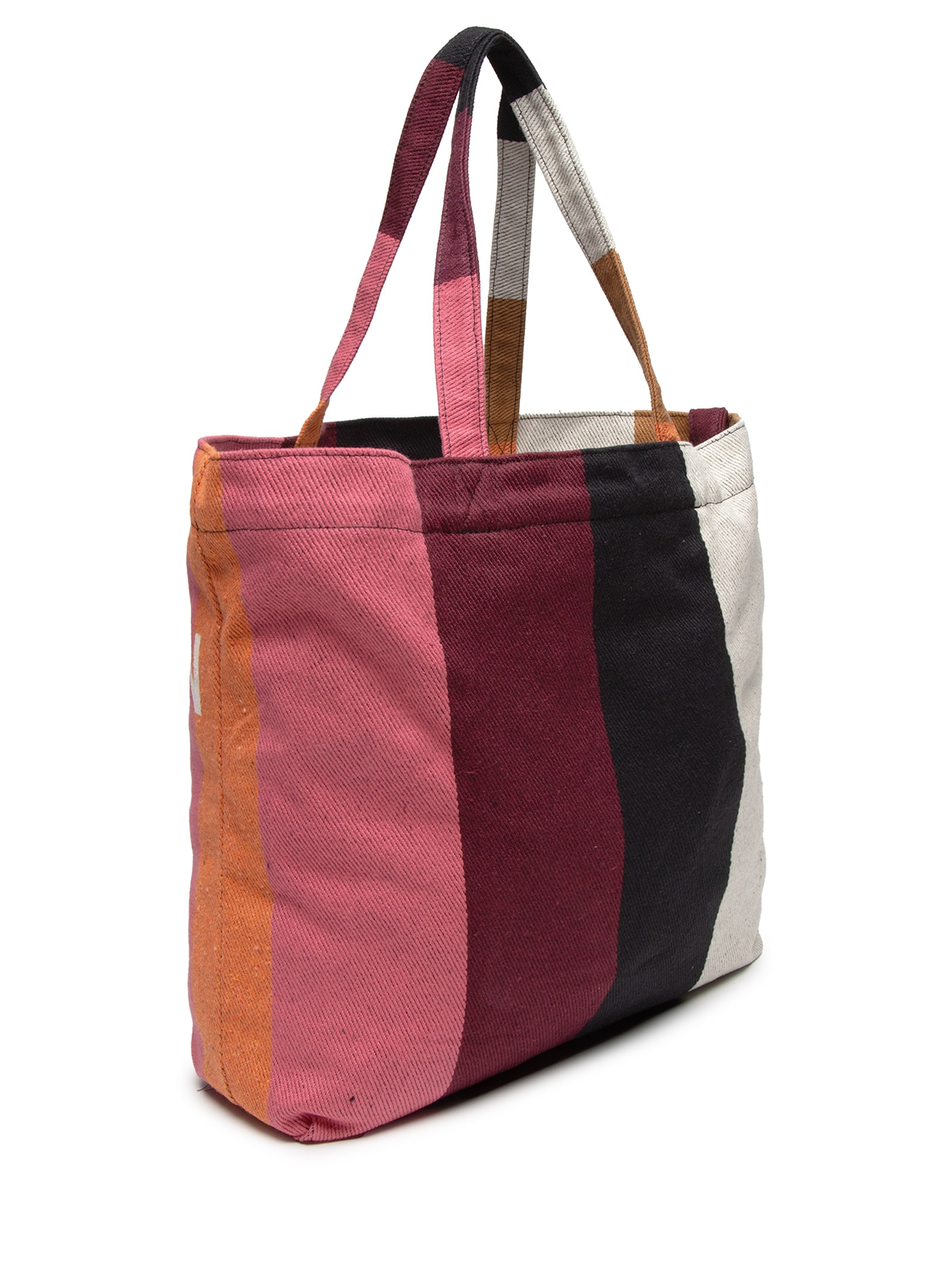 Bolsa Feminina Tote Stripes Color Marrom Osklen