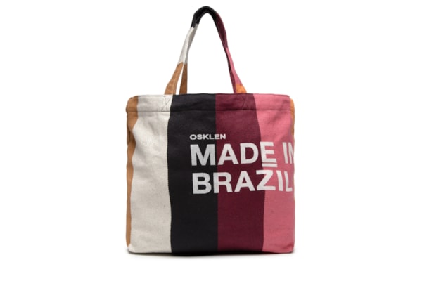 Bolsa Feminina Tote Stripes Color - Marrom