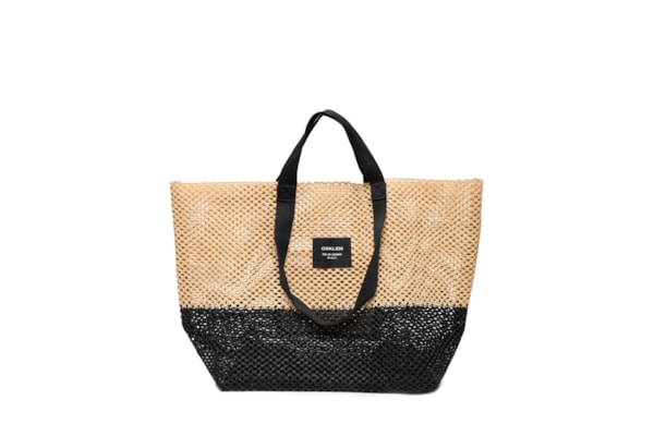 Bolsa Feminina Tote Tela Large Bicolor - Bege