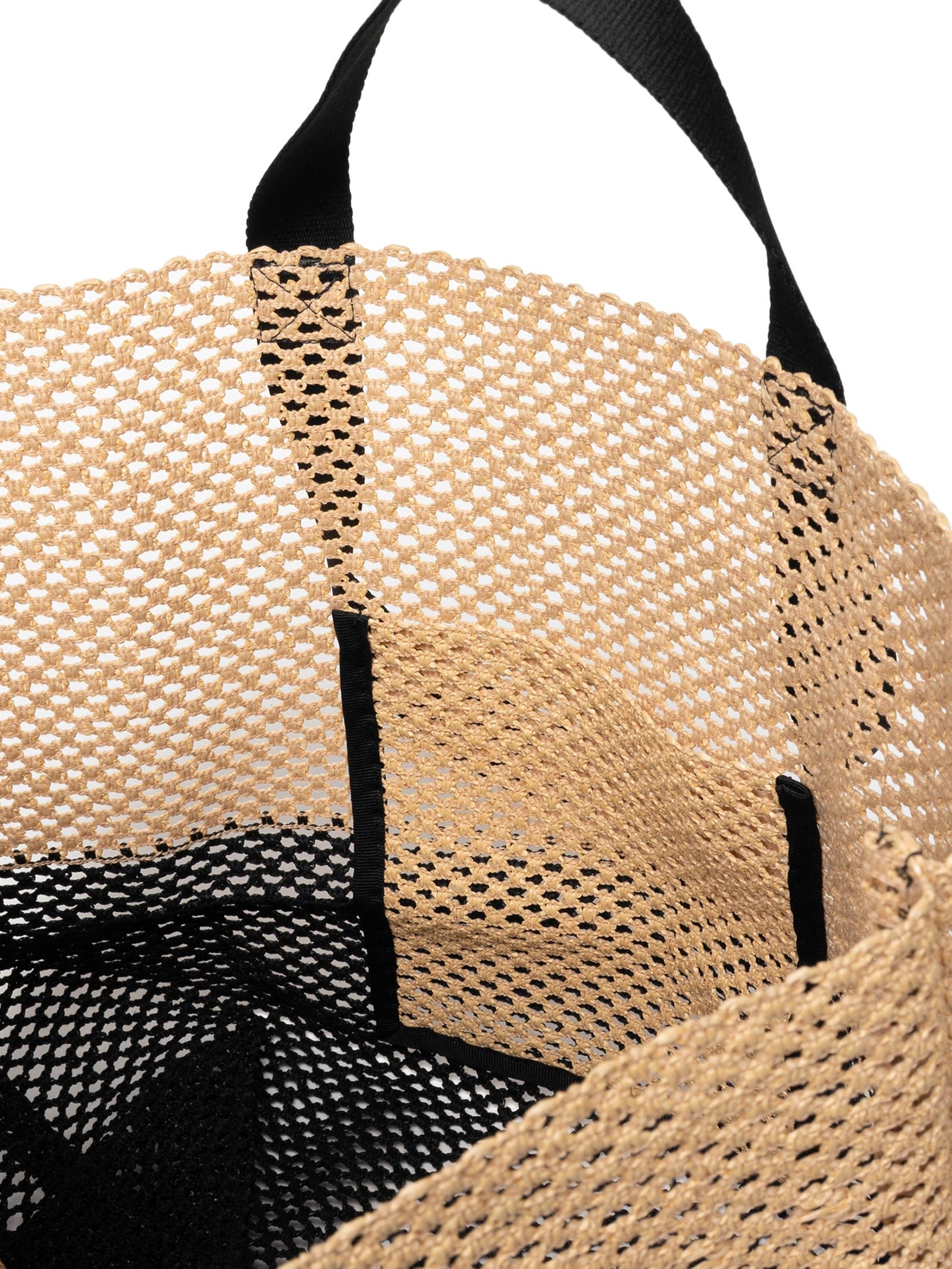 Bolsa Feminina Tote Tela Large Bicolor Bege Osklen