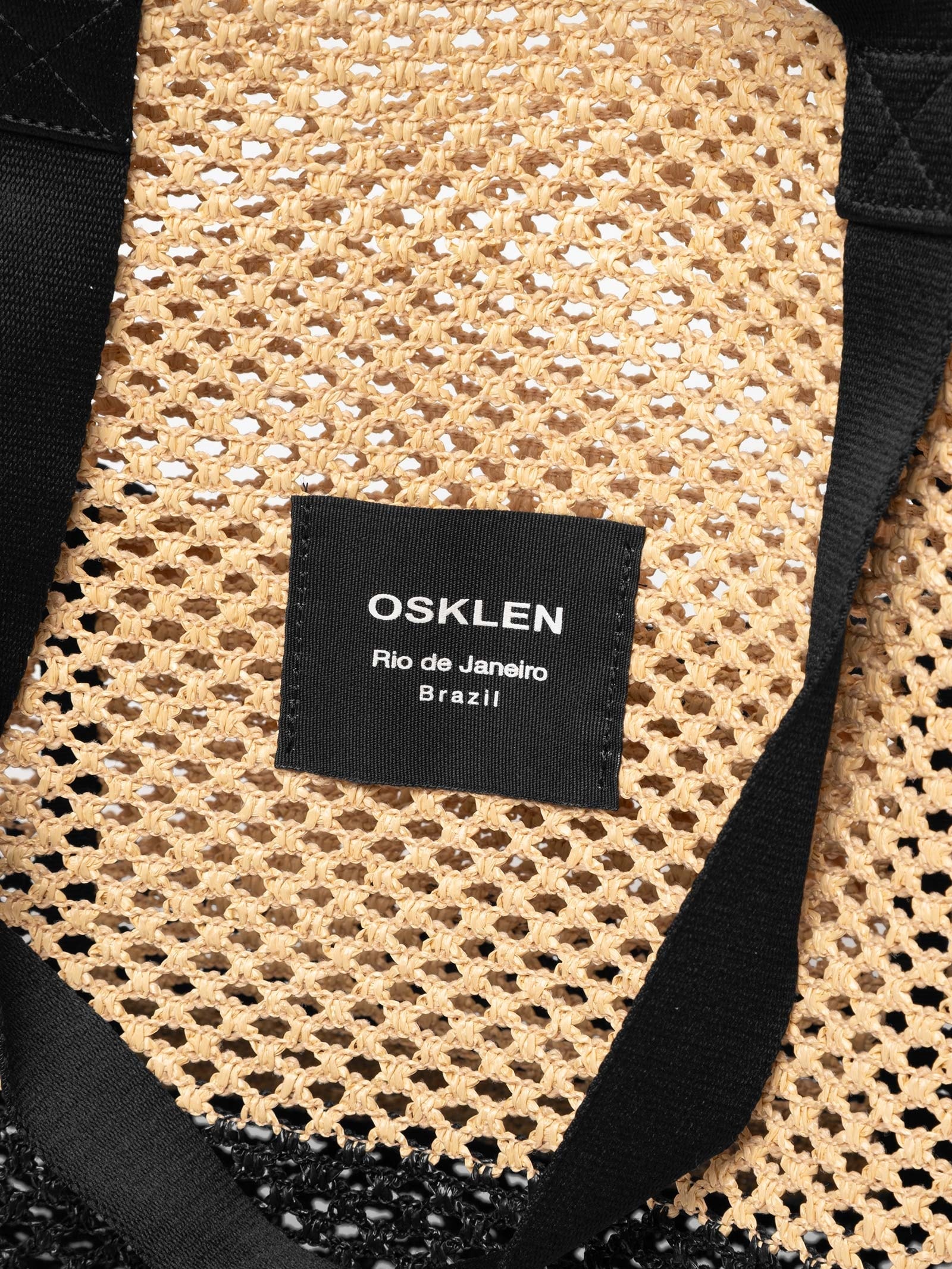 Bolsa Feminina Tote Tela Large Bicolor Bege Osklen