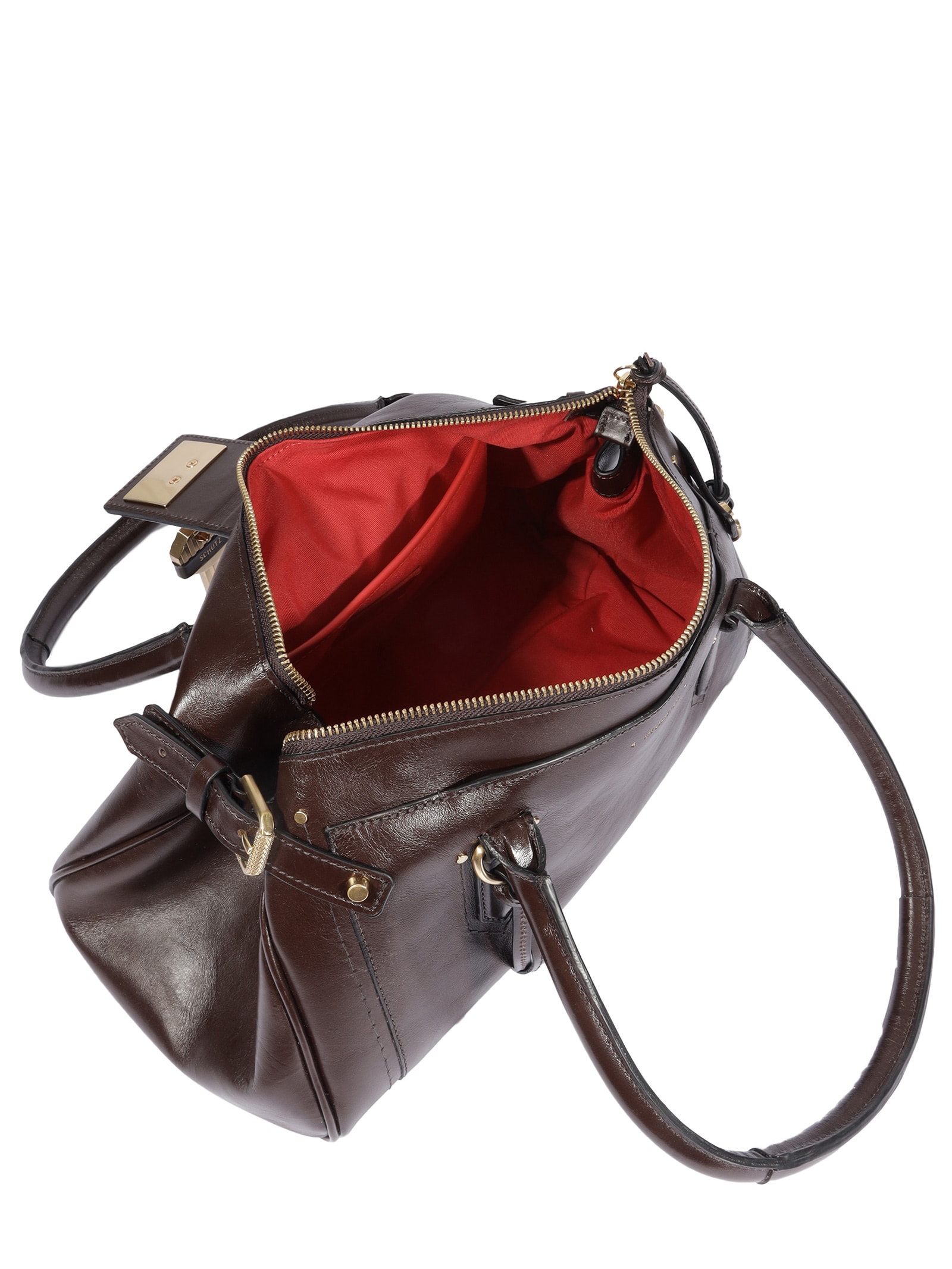 Bolsa Feminina Tote The Secret Couro Marrom Schutz