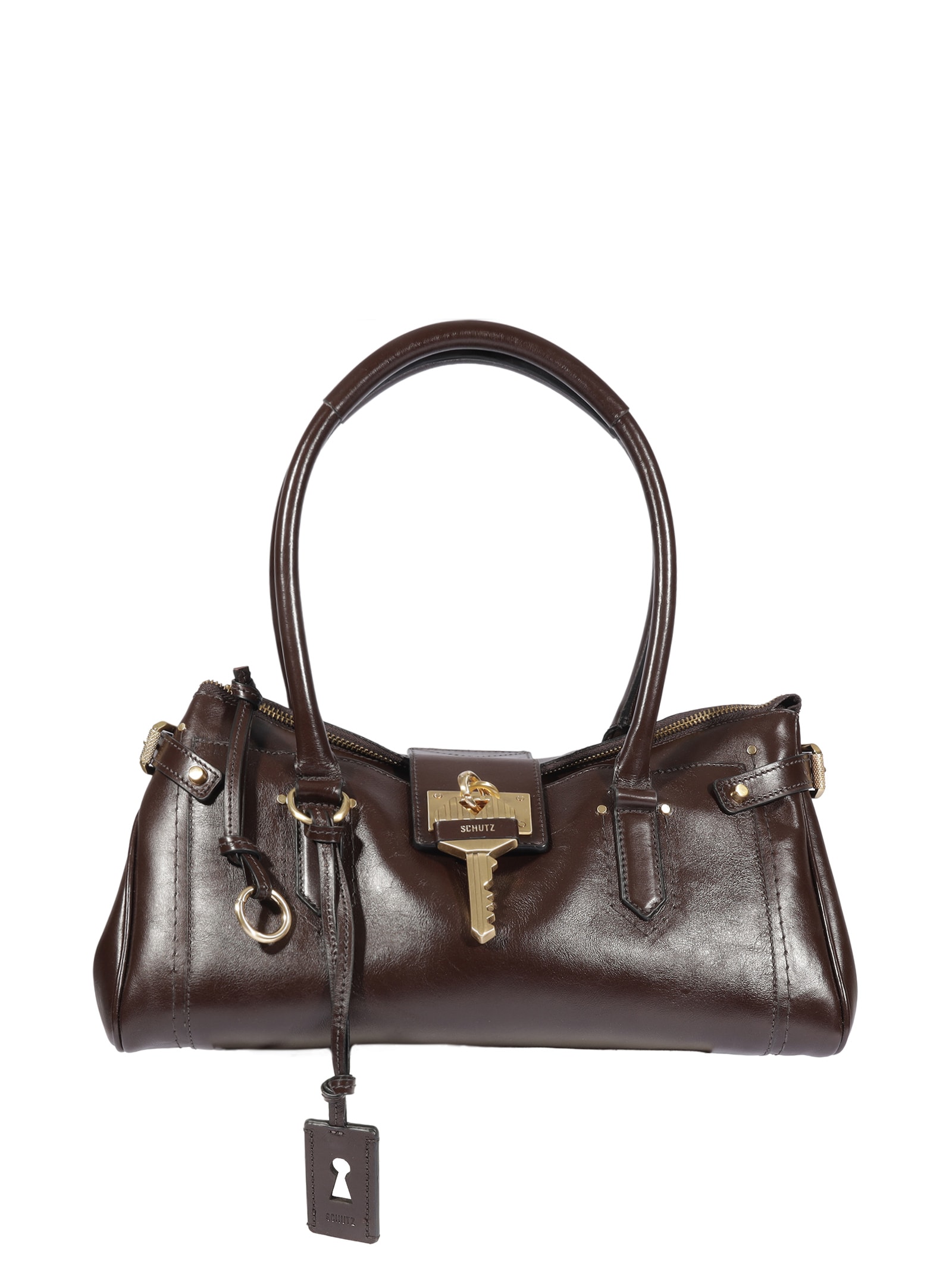 Bolsa Feminina Tote The Secret Couro Marrom Schutz