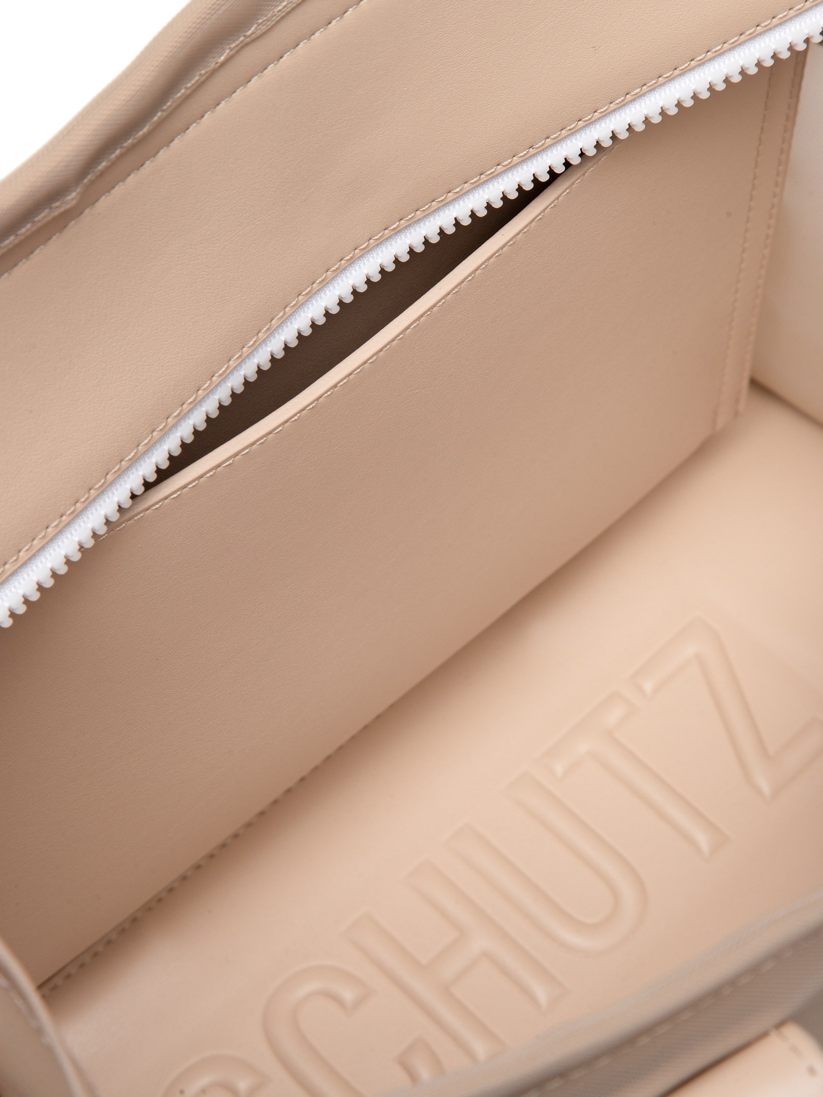 Bolsa Feminina Tote Tiracolo Tela Branco Schutz