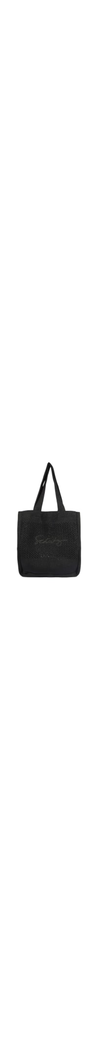 Bolsa Feminina Tote Tricot - Preto