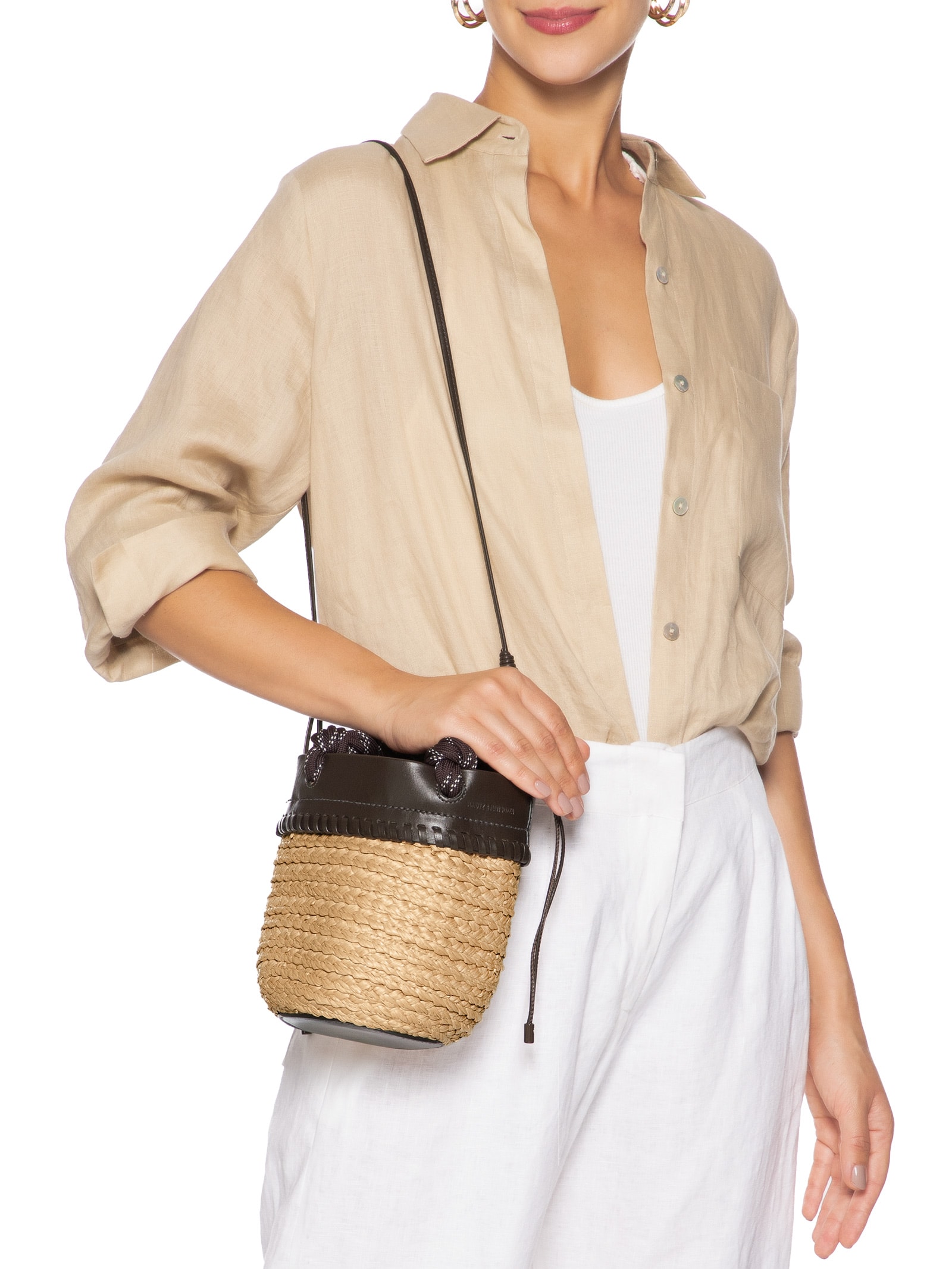 Bolsa Feminina Tote Valentina Marrom Schutz + Nati Vozza