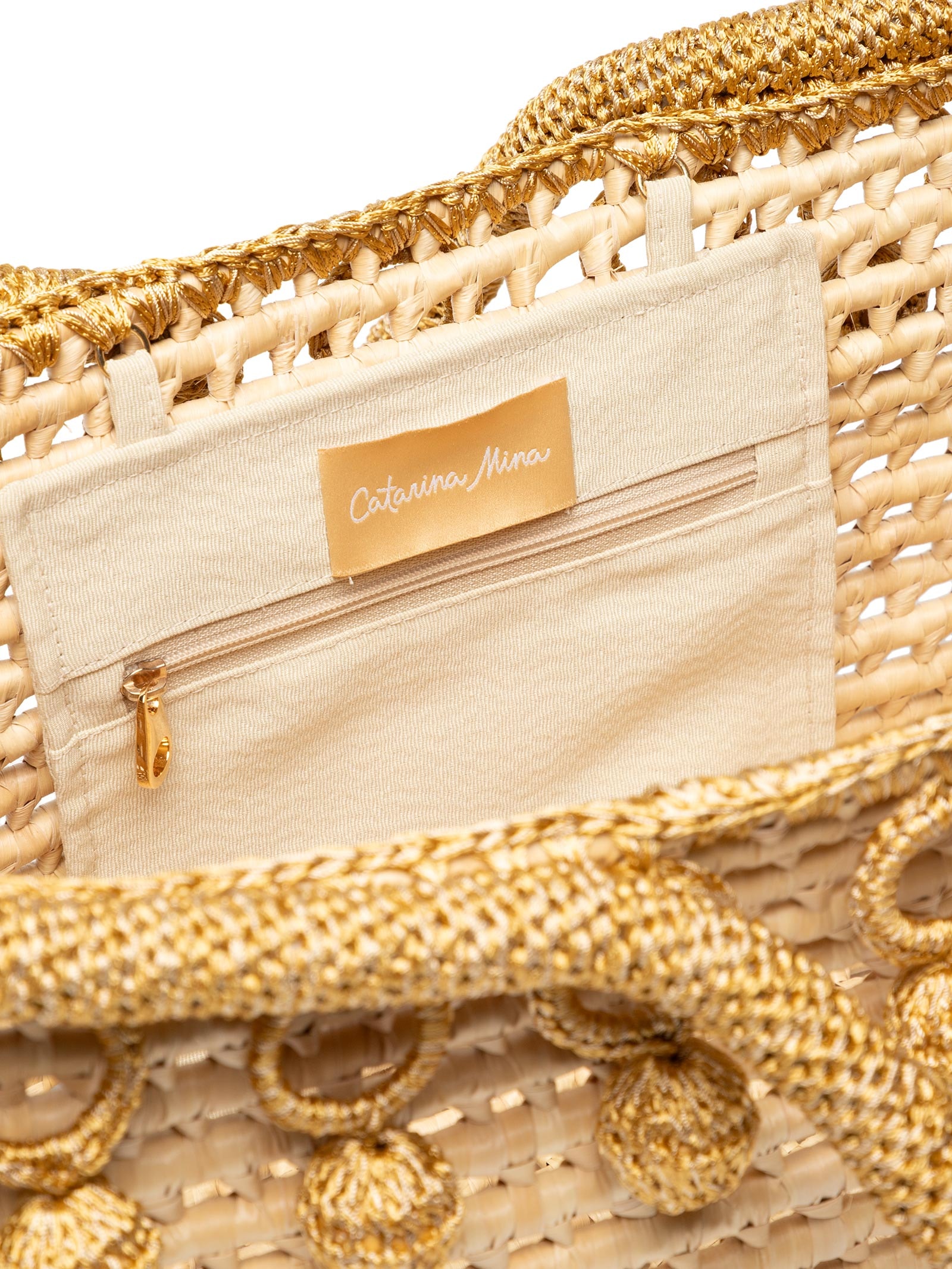 Bolsa Feminina Tote Villa Bege Catarina Mina