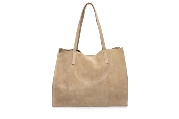 Bolsa Feminina Tote Yvi Camurça - Marrom