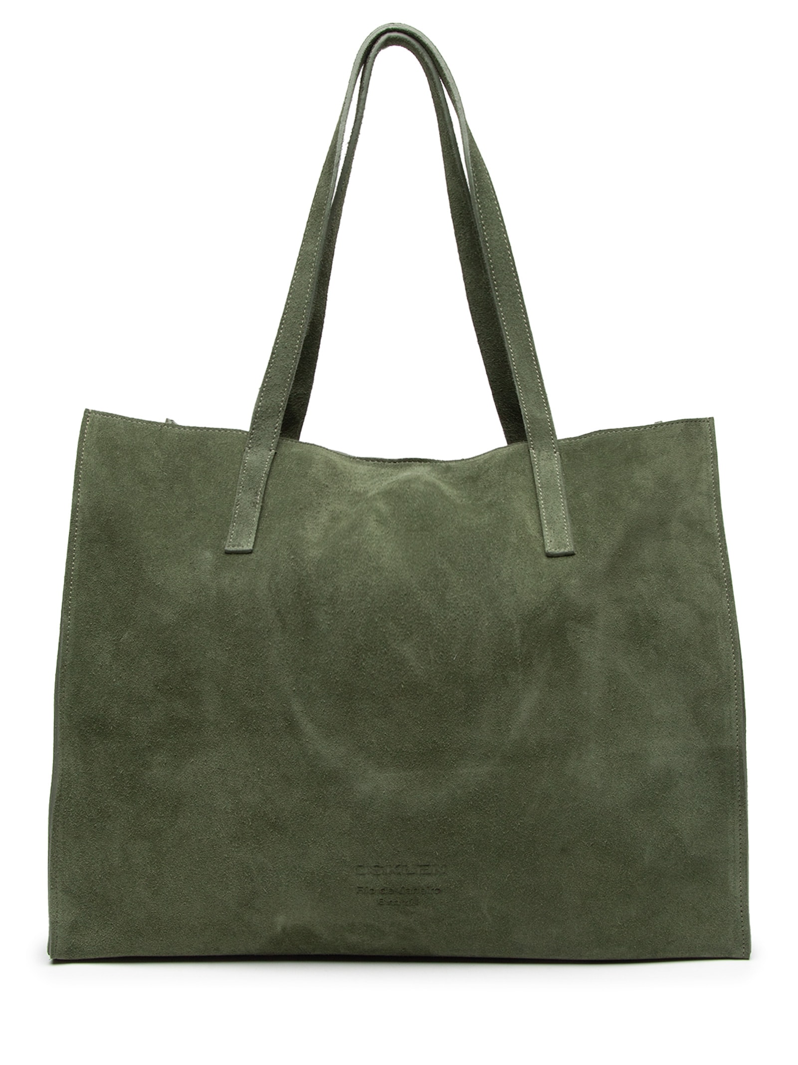 Bolsa Feminina Tote Yvi Camurça Verde Osklen