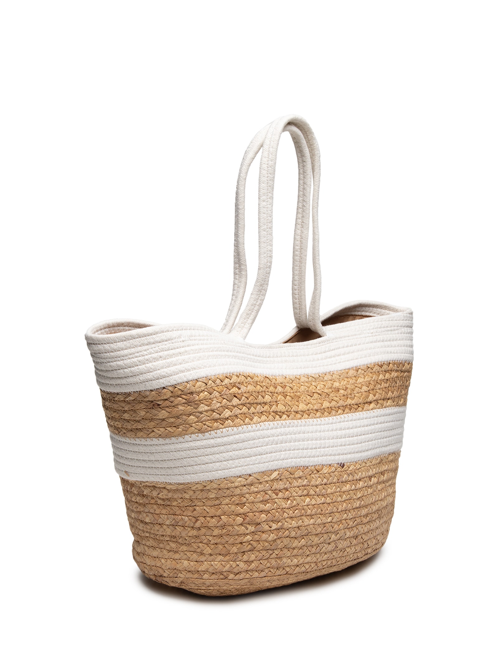 Bolsa Feminina Totebag Bicolor Ylana Bege Salinas