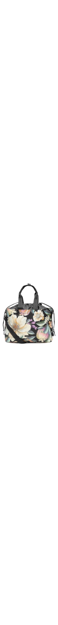 Bolsa Feminina Totebag Carioca Romance Em Flor - Preto