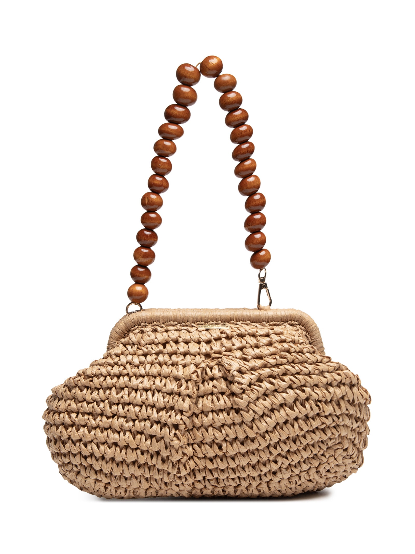 Bolsa Feminina Trama Alça Bolas Bege Cacay