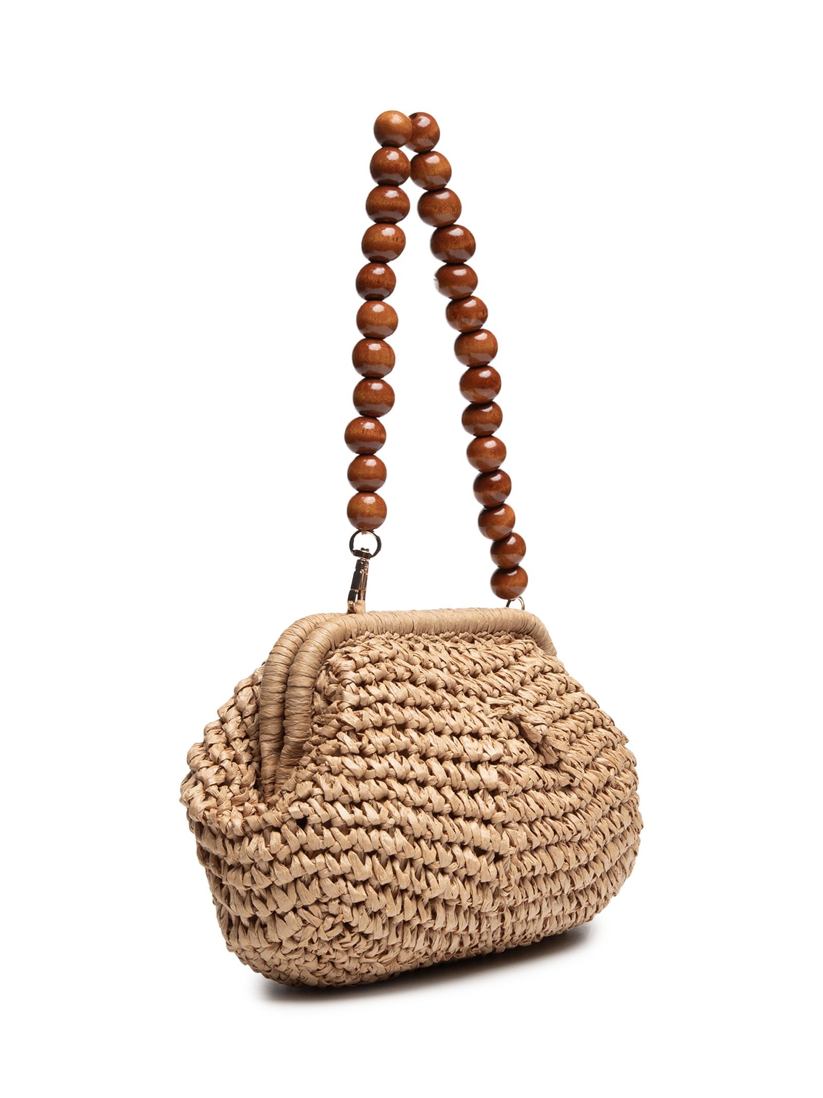 Bolsa Feminina Trama Alça Bolas Bege Cacay