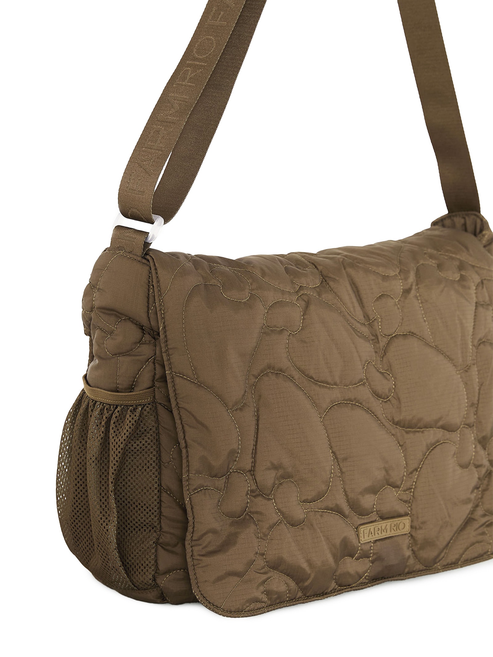 Bolsa Feminina Transversal Brisa Puffer Marrom Farm Etc