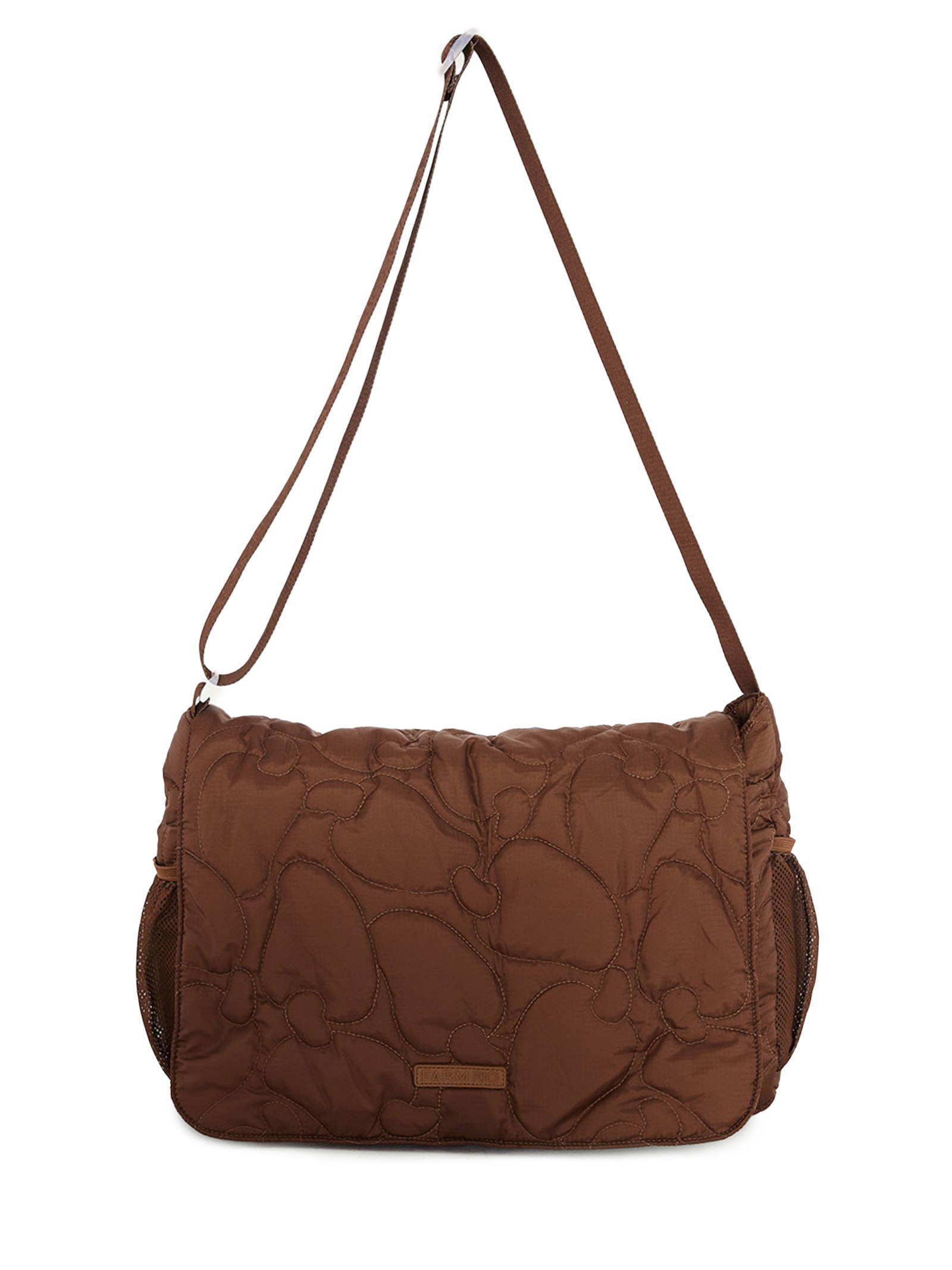 Bolsa Feminina Transversal Brisa Puffer Marrom Farm Etc