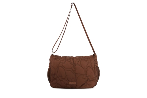Bolsa Feminina Transversal Brisa Puffer - Marrom